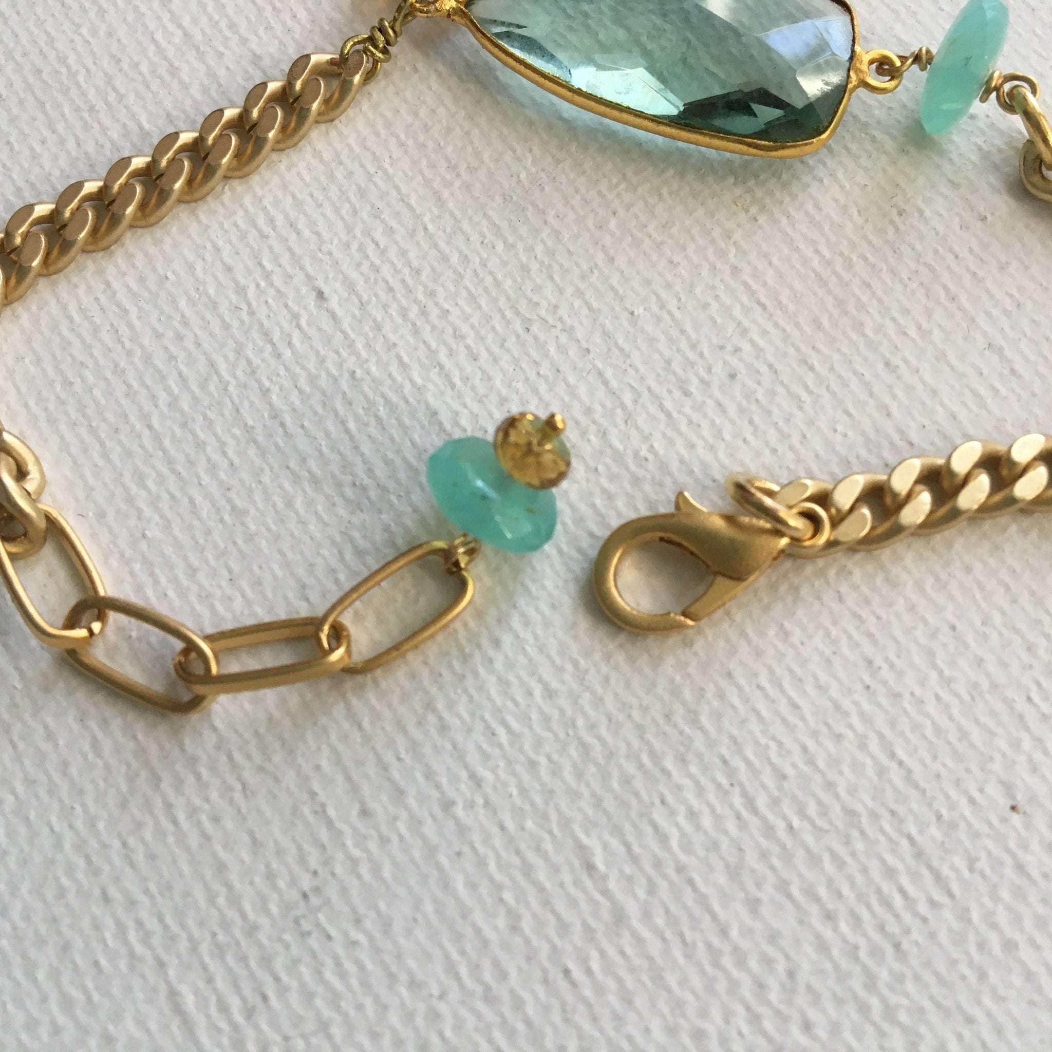 Apatite Bold Chain Bracelet