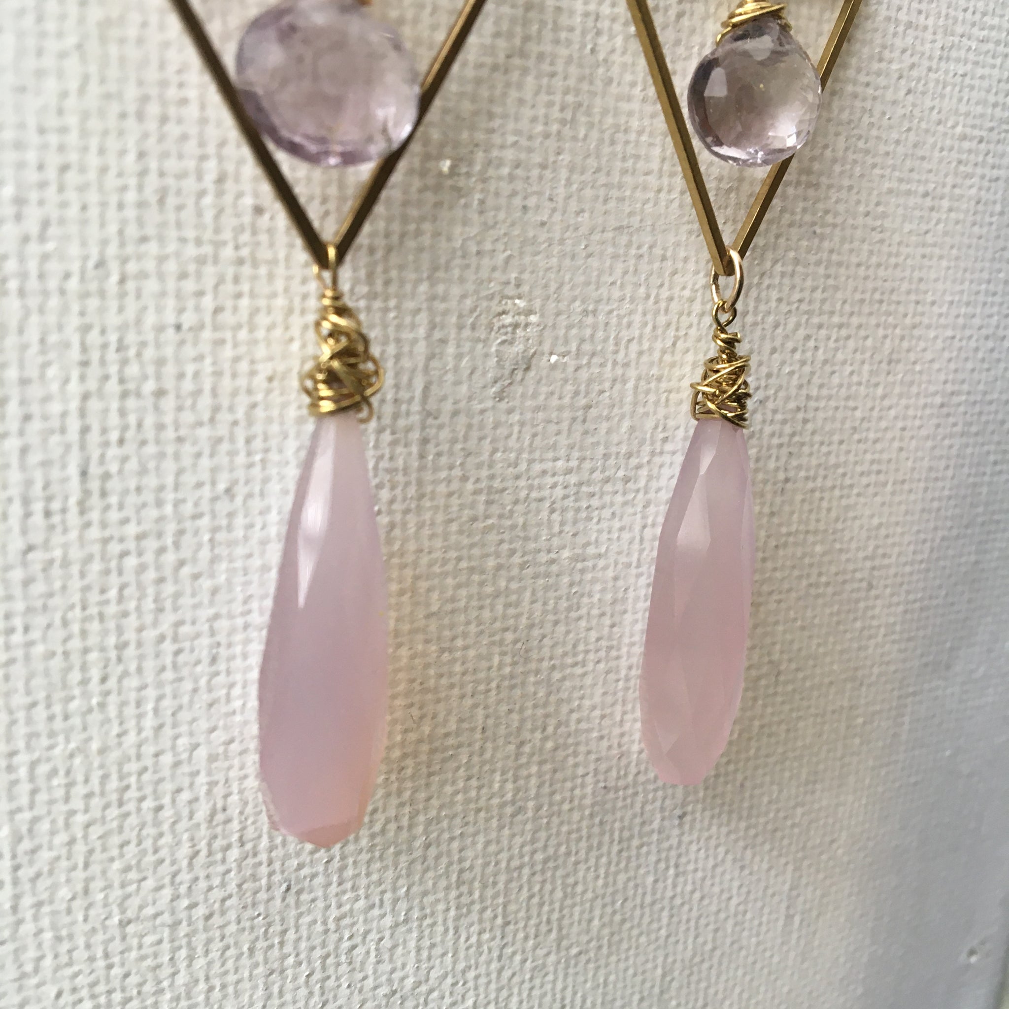 Swinging Pink Earrings