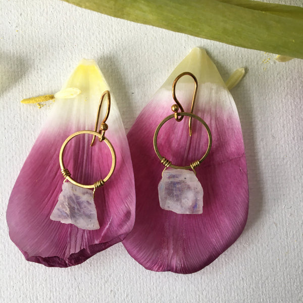 Simply Moonstone Earrings