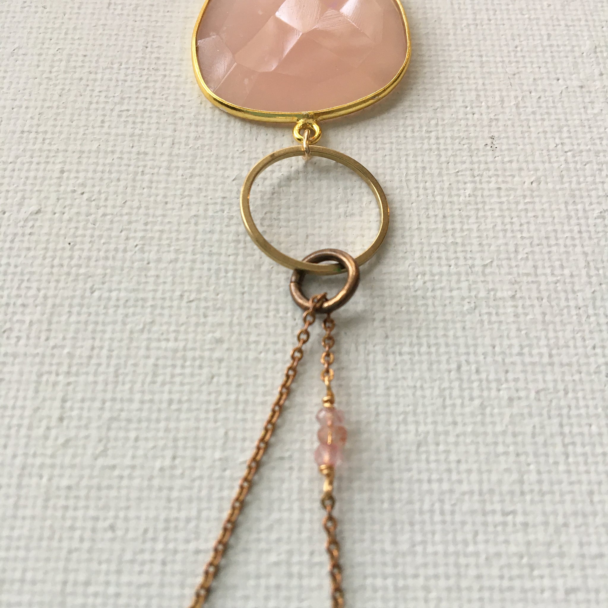 Pink Chalcedony Necklace