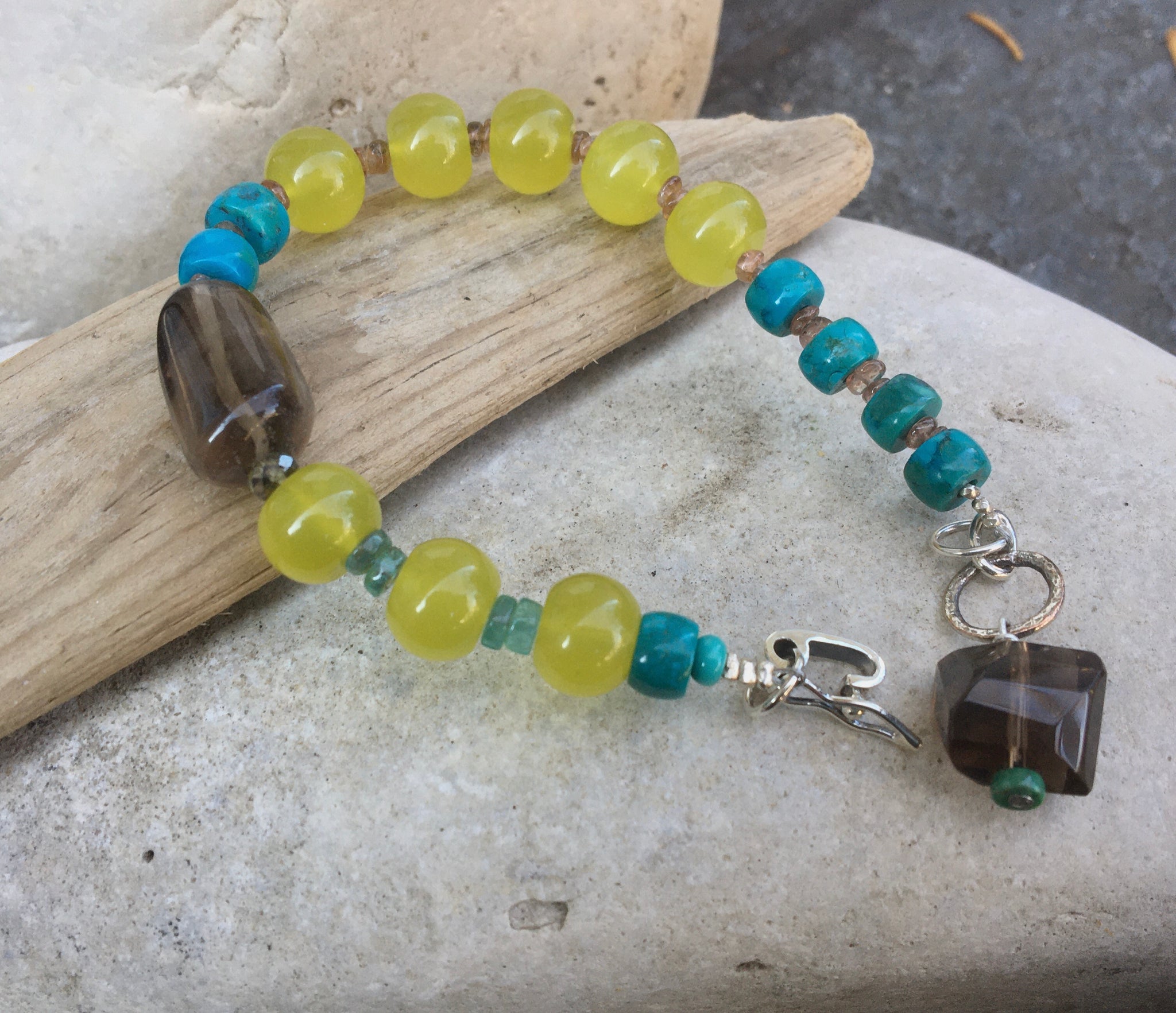 Olive Jade Stone Bracelet