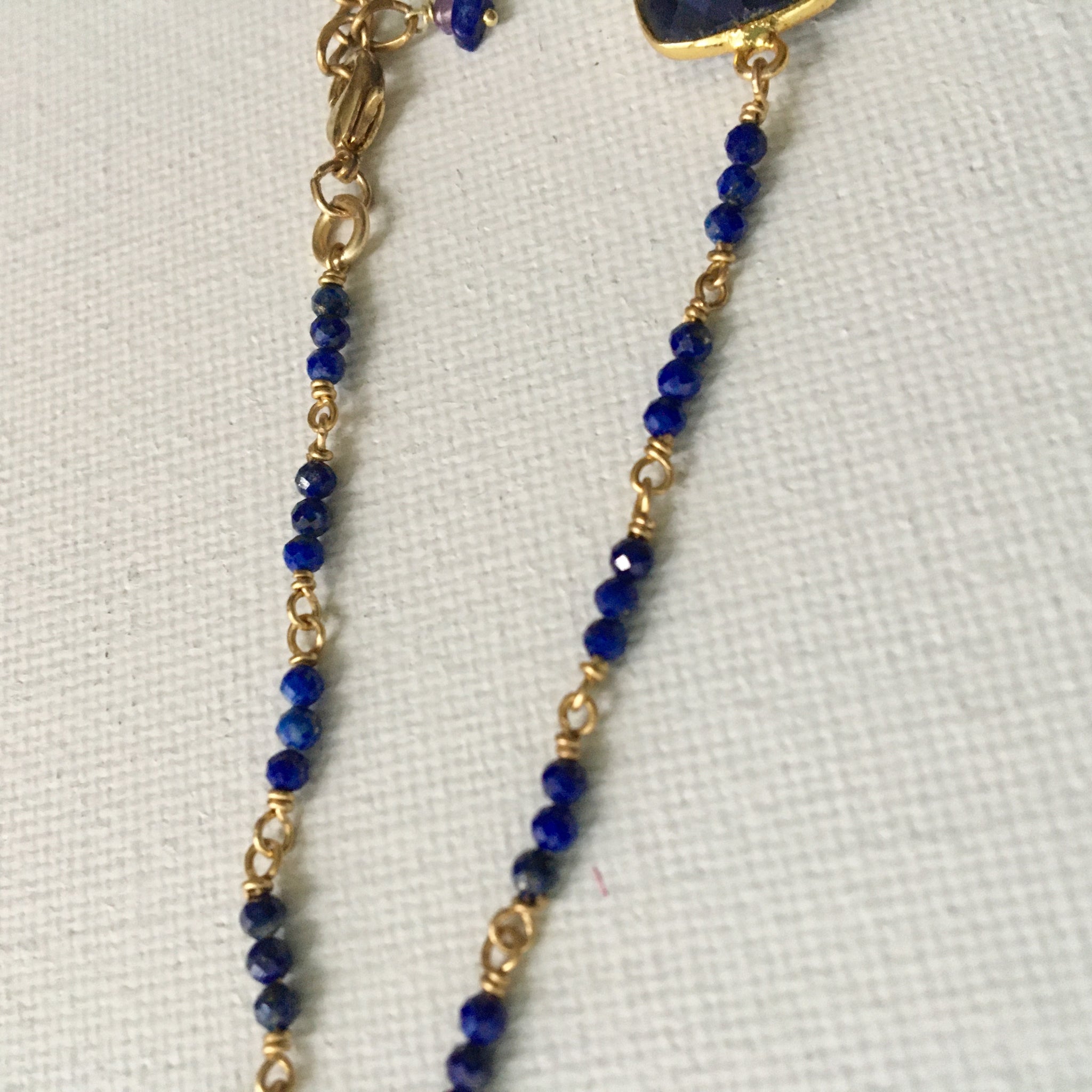 Fabulous Faceted Lapis Necklace