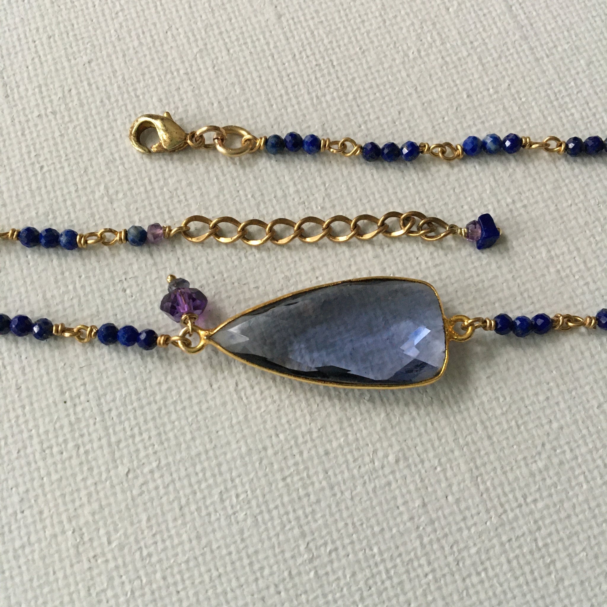 Fabulous Faceted Lapis Necklace