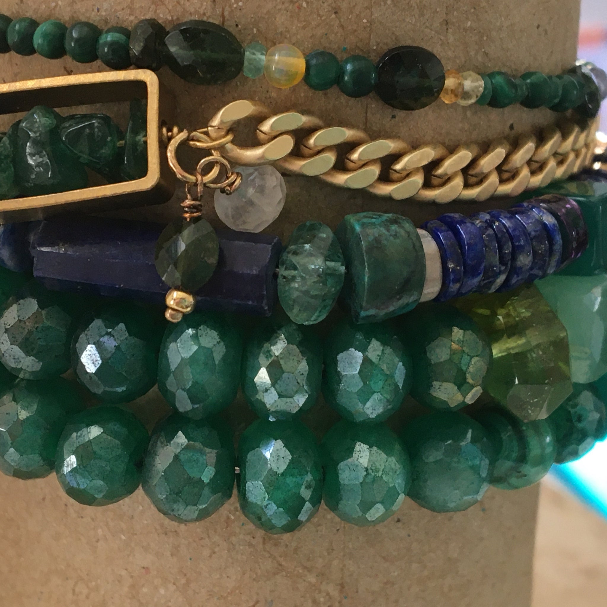 Winter Green Wrap Bracelet