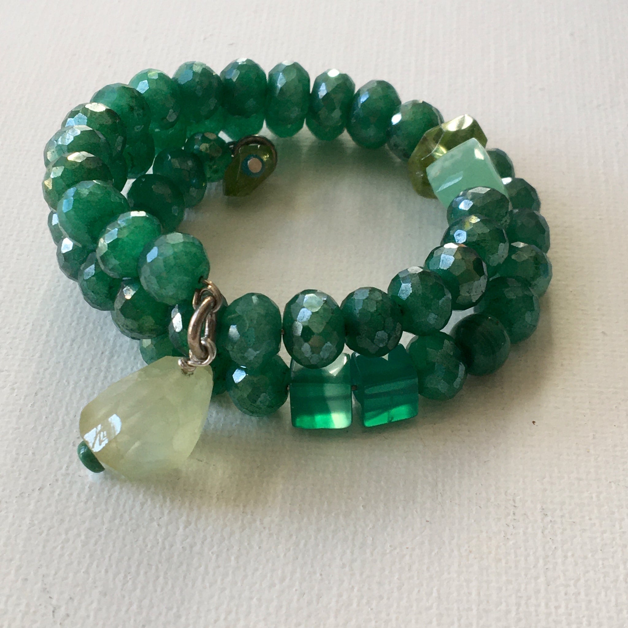 Winter Green Wrap Bracelet