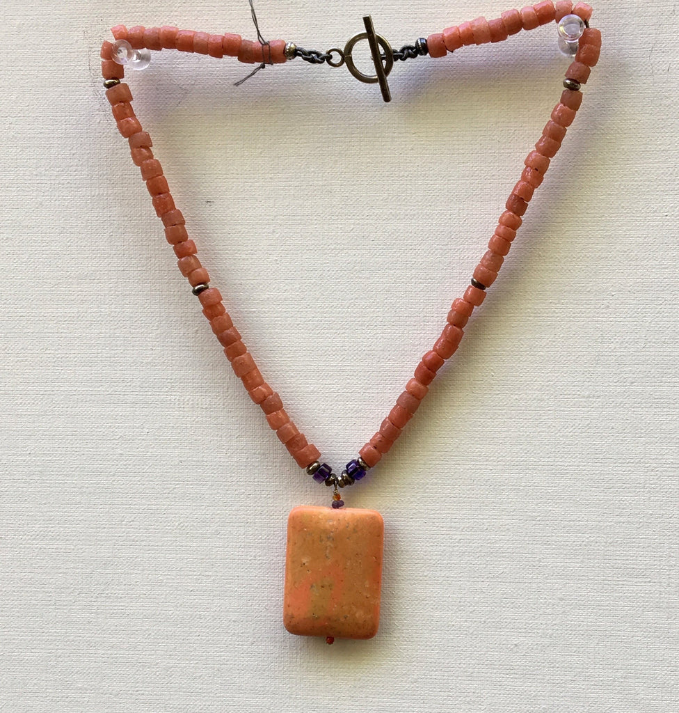 Czechoslovakian Vintage Bead Necklace