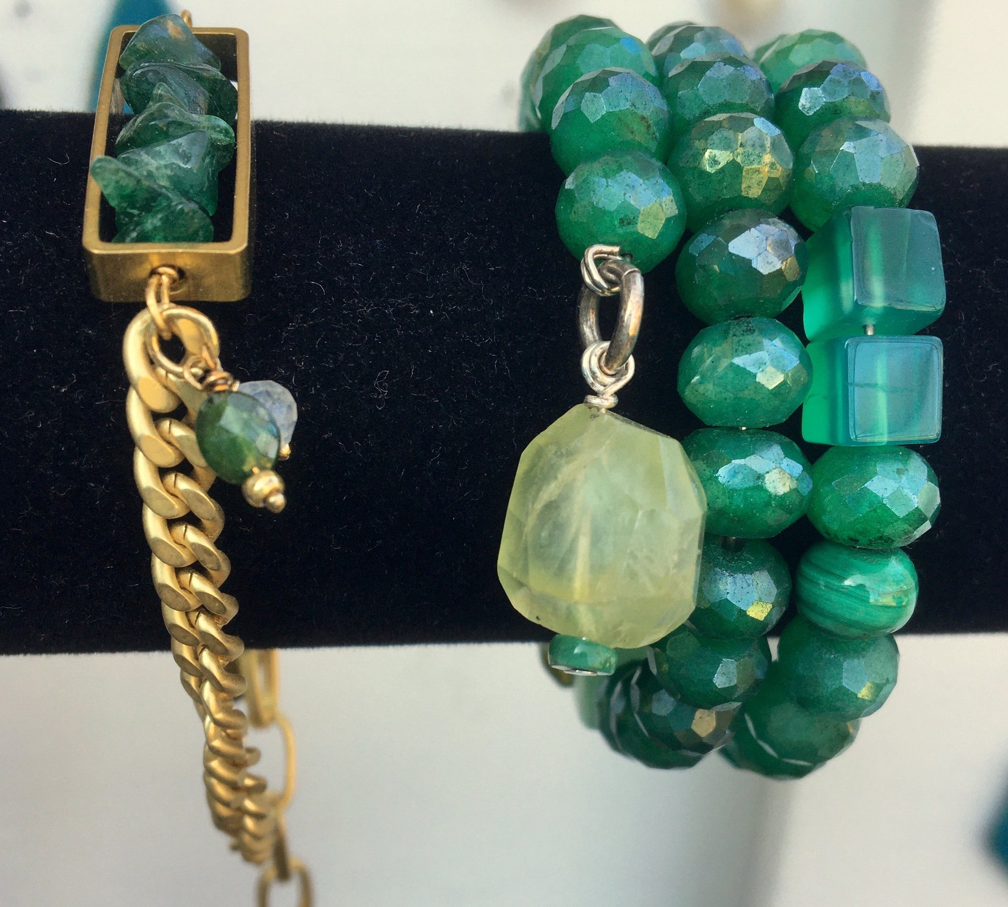 Winter Green Wrap Bracelet