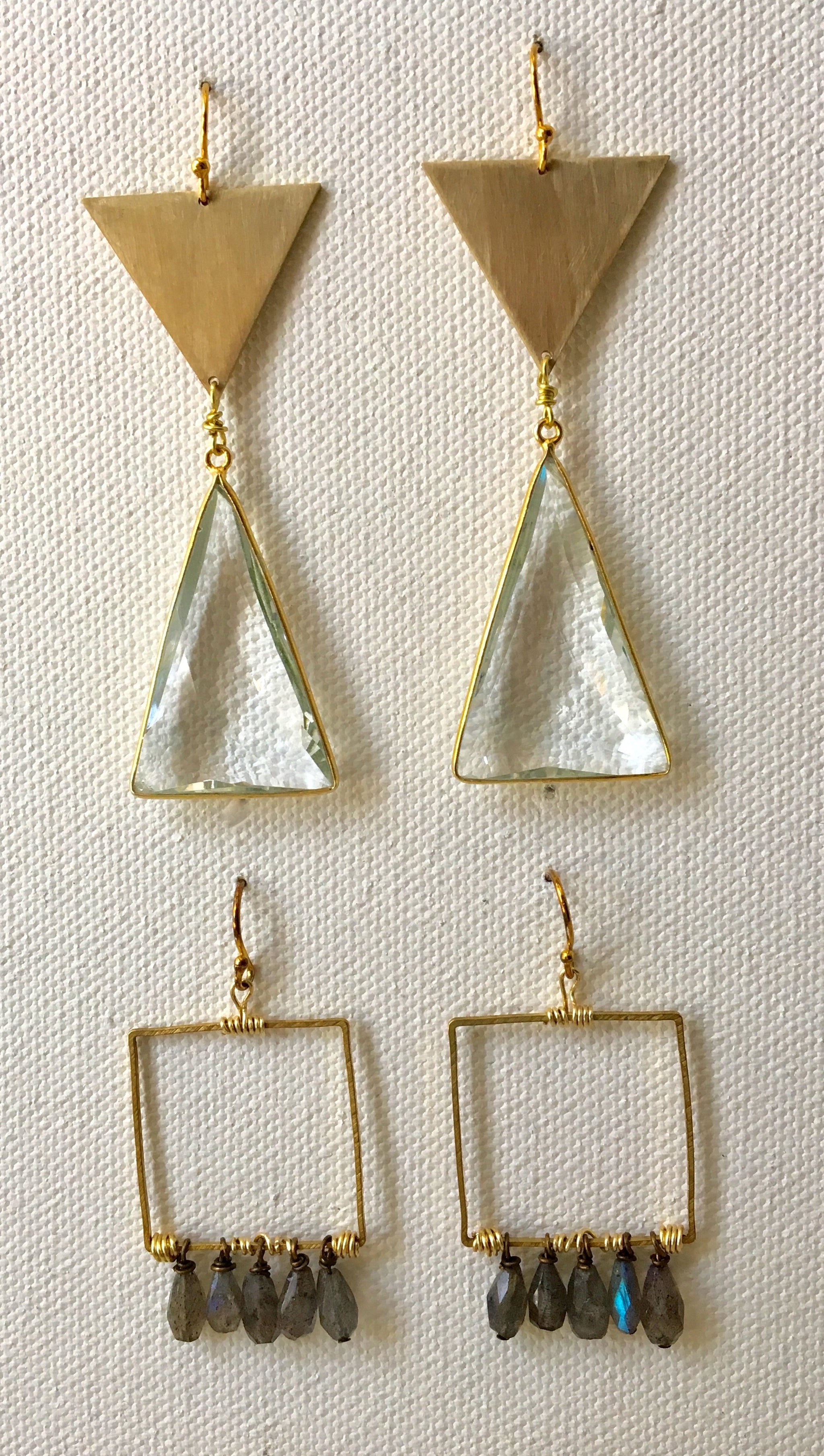 Triangles Times Two Earrings